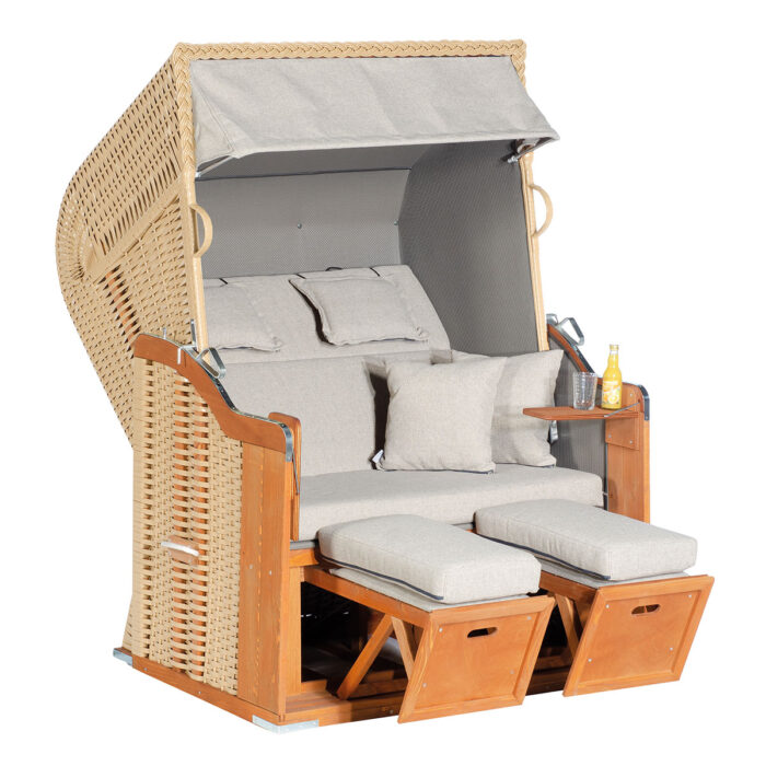 Strandkorb Rustikal 255 Plus taupe/beige